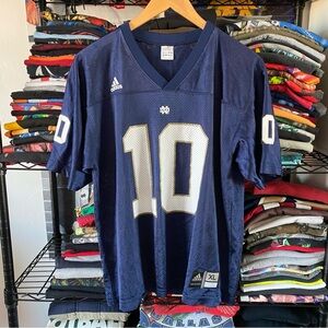 Vintage Adidas Notre Dame Fighting Irish Football Jersey #10 NCAA Collegiate